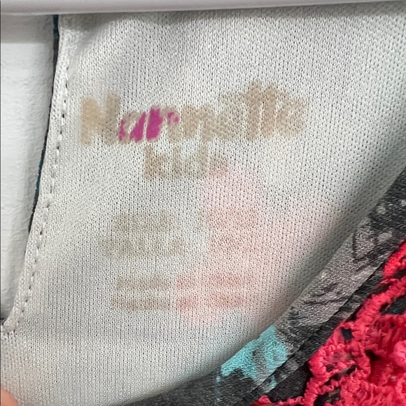 Nanette Kids Girls Size 10/12 Floral Long Sleeve Dress with Crochet Detail - Picture 2 of 7